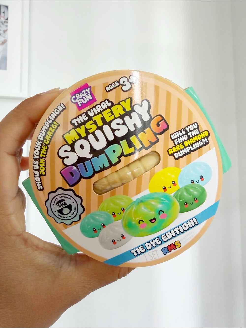 RARE RMS Tie Dye Mystery Squishy Dumpling | Viral Collectible Sensory Toy SEALED